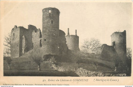 CPA Ruines Du Château De Commune-Martigny Le Comte   L1076 - Altri & Non Classificati