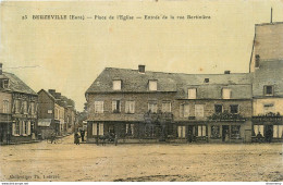 CPA Beuzeville-Place De L'église-Entrée De La Rue Bertinière-Voir Description   L1074 - Autres & Non Classés