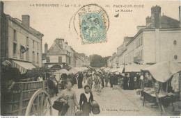 CPA Pacy Sur Eure-Le Marché-Timbre      L1066 - Pacy-sur-Eure