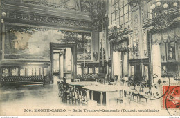 CPA Monaco-Salle Trente Et Quarante-Timbre      L1065 - Monte-Carlo