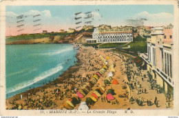 CPA Biarritz-La Grande Plage-Timbre    L1064 - Biarritz