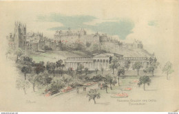 CPA Edinburgh-National Gallery And Castle   L1058 - Midlothian/ Edinburgh