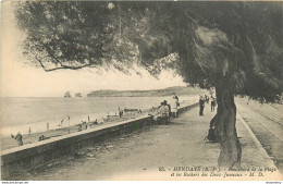 CPA Hendaye-Boulevard De La Plage Et Les Rochers Des Deux Jumeaux    L1058 - Hendaye