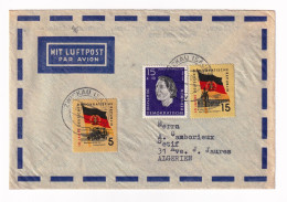 DDR Deutschland Luftpost 1960 Reichenbach Im Vogtland Zwickau Sétif Algérie Poste Aérienne + Correspondance Werner Lietz - Lettres & Documents