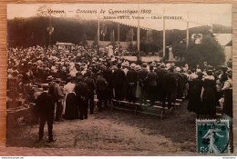 CPA Vernon-Concours De Gymnastique 1909-Timbre     L1048 - Vernon