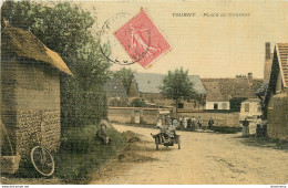 CPA Tourny-Place Du Chesnay-Timbre     L1048 - Autres & Non Classés