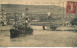 CPA Le Tréport-Le Pont Tournant-Timbre-Voir Description    L1104 - Le Treport