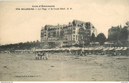 CPA Saint Lunaire-La Plage Et Le Grand Hôtel      L1101 - Saint-Lunaire