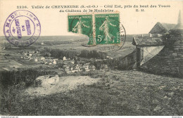 CPA Vallée De Chevreuse-Côté Est Pris Du Haut Des Tours Du Château De La Madeleine-Timbre      L1101 - Andere & Zonder Classificatie