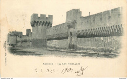 CPA Avignon-Les Remparts-Timbre          L1102 - Avignon (Palais & Pont)