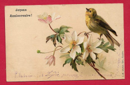 AF42 FANTAISIES OISEAUX  ET ROSES DE NOEL SNB - Birds