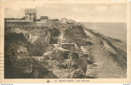 CPA Saint Aubin-Les Falaises-Timbre-Voir Description      L1100 - Saint Aubin