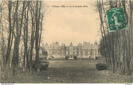 CPA Château D'Eu Vu De La Grande Allée-Timbre    L1095 - Eu