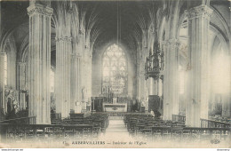 CPA Aubervilliers-Intérieur De L'église-Timbre       L1093 - Aubervilliers