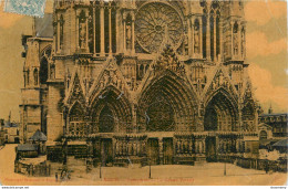 CPA Reims-Cathédrale-Timbre        L1090 - Reims