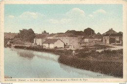 CPA Ravières-Le Port Sur Le Canal De Bourgogne Et L'entrée Du Pays     L1240 - Autres & Non Classés