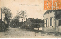 CPA Pontigny-Route D'Auxerre-Timbre     L1240 - Pontigny