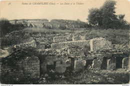 CPA Ruines De Champlieu-Les Bains Et Le Théâtre     L1235 - Autres & Non Classés