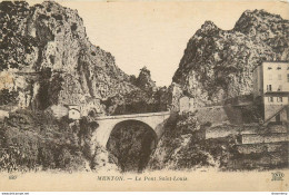 CPA Menton-Le Pont Saint Louis       L1197 - Menton