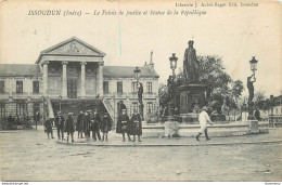 CPA Issoudun-Le Palais De Justice Et Statue De La République-animée   L1195 - Issoudun