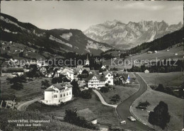 11645709 Ennetbuehl Ortsansicht Mit Kirche Blick Zum Saentis Appenzeller Alpen E - Autres & Non Classés