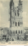 CPA Ypres-Le Beffroi Des Halles Après Le Bombardement      L1134 - Ieper