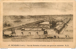 CPA Richelieu-Vue D'après Une Gravure Ancienne    L1105 - Otros & Sin Clasificación