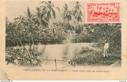 CPA Saint Pierre De La Martinique-Beau Timbre-Etat Voir Scan       L1398 - Andere & Zonder Classificatie