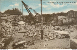 CPA Les Cerqueux De Maulévrier-Carrière De Granit-Timbre       L1284 - Other & Unclassified