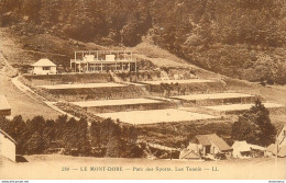 CPA Le Mont Dore-Parc Des Sports,les Tennis-Timbre       L1281 - Le Mont Dore