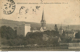 CPA Héricourt-Les églises Et Le Château-Timbre    L1280 - Autres & Non Classés
