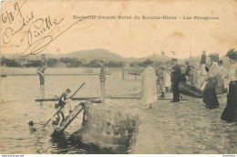 CPA Marseille Grands Bains Du Roucas Blanc-Les Plongeurs-Timbre     L1269 - Endoume, Roucas, Corniche, Spiaggia