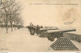 CPA Monaco-Terrasse Du Château-Ancien Canons      L1248 - Las Terrazas