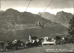 11645673 Amden SG Sessellift Mattstock Blick Auf Kerenzerberg Glaernisch Rautisp - Autres & Non Classés