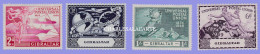 GIBRALTAR 1949  GEORGE VI  U.P.U. ANNIVERSARY  S.G. 136-139  L.M.M. - Gibraltar