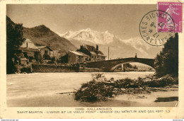 CPA Sallanches-Saint Martin-L'Arve Et Le Vieux Pont-Timbre      L1423 - Sallanches