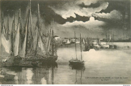 CPA Les Sables D'ozone Au Clair De Lune-Le Port-Timbre    L1420 - Sables D'Olonne