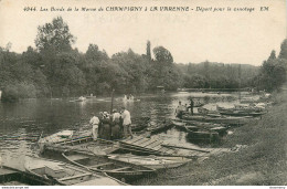 CPA Les Bords De La Marne De Champigny à La Varenne-Départ Pour Le Canotage    L1420 - Champigny Sur Marne