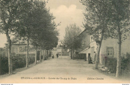 CPA Etang Sur Arroux-Entrée Du Champ De Foire-Timbre      L1415 - Other & Unclassified