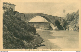 CPA Pont De Claix-Les Deux Ponts Et Le Drac      L1403 - Other & Unclassified