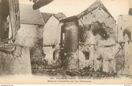 CPA Guerre-Monthyon-Maisons Incendiées Par Les Allemands       L1513 - Other & Unclassified