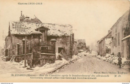 CPA Fismes-Rue Du Cimetière Après Le Bombardement Des Allemands       L1513 - Fismes