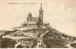 CPA Marseille-Notre Dame De La Garde      L1507 - Notre-Dame De La Garde, Aufzug Und Marienfigur