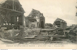 CPA Militaria-Guerre 1914-18-German Devastations In France-Avricourt-Dynamited Houses   L1496 - Weltkrieg 1914-18