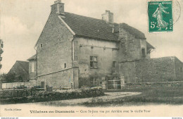 CPA Villaines En Duesmois-Cure Saint Jean Vue Par Derrière Avec La Vieille Tour-Timbre    L1494 - Autres & Non Classés