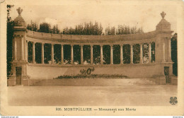 CPA Montpellier-Monument Aux Morts-595-Timbre       L1651 - Montpellier