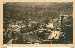 CPA Polminhac-Vue Générale Du Village Et Des Jardins Du Château De Postel        L1631 - Sonstige & Ohne Zuordnung