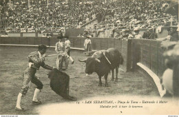 CPA San Sebastian-Plaza De Toros-Entrando à Matar        L1593 - Guipúzcoa (San Sebastián)