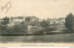 CPA St-Christophe En Brionnais-L'église Et Le Bas Du Bourg     L1586 - Andere & Zonder Classificatie