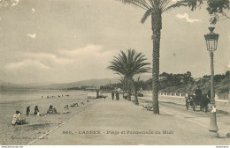 CPA Cannes-Plage Et Promenade Du Midi-460-Timbre        L1688 - Cannes